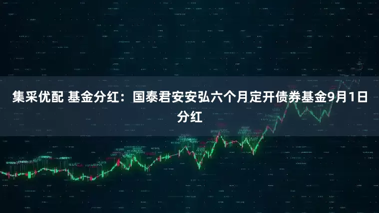 集采优配 基金分红：国泰君安安弘六个月定开债券基金9月1日分红